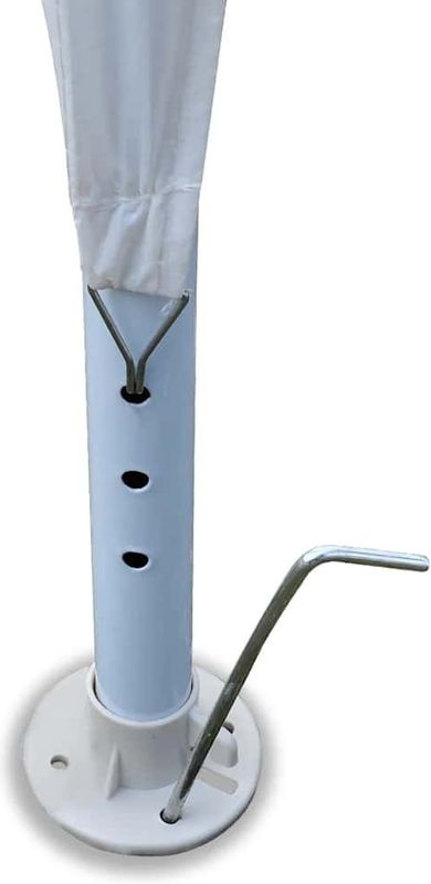 Partytent - Wit - Polyethyleen - Staal Frame - Inclusief Montagematerialen