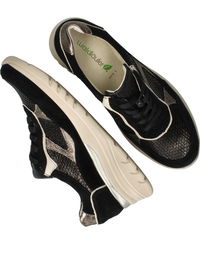 Waldlaufer Carla Sneakers Zwart Dames