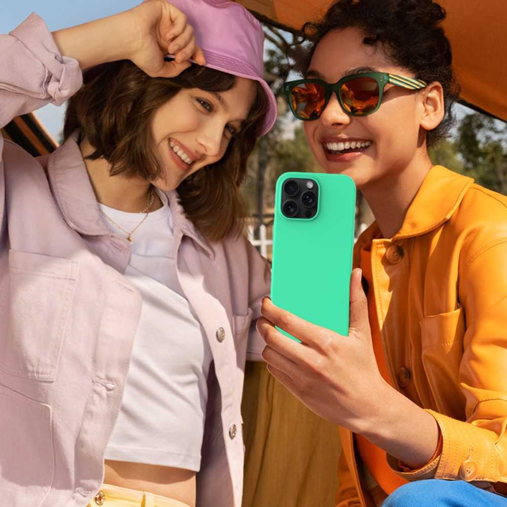 iPhone 16 Pro Max Silikon Case Hülle - Türkis