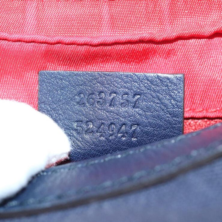 Gucci Vintage Gucci Shoulder Bag Navy