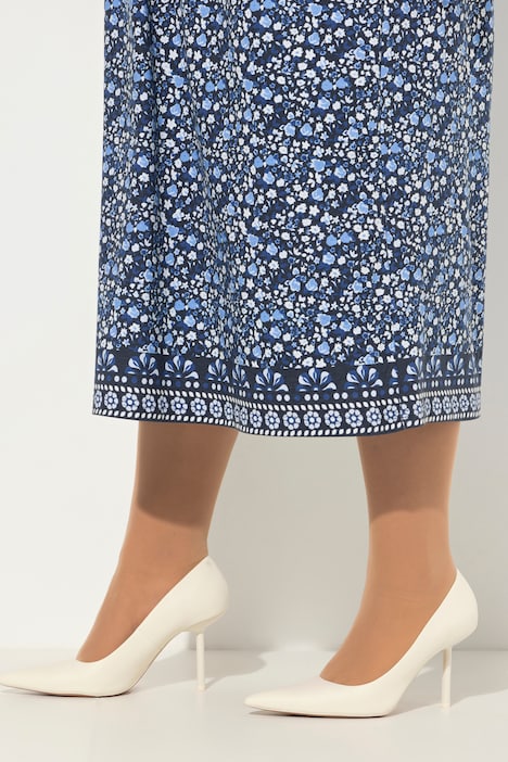 Jerseykleid, A-Linie, Carree-Ausschnitt, Langarm, Taschen