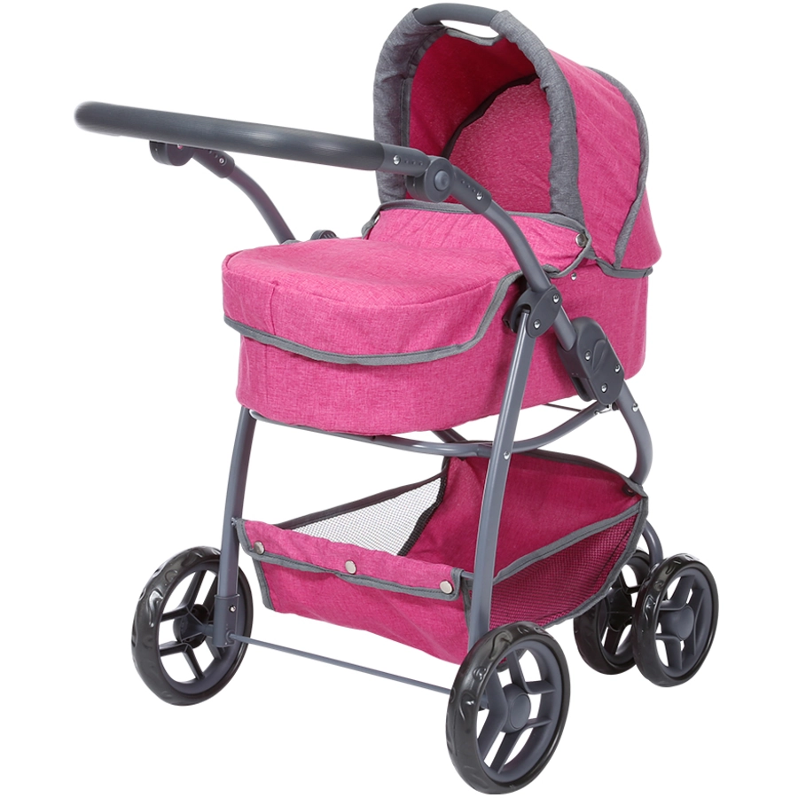 knorr toys® Puppenwagen Coco - berry rosa