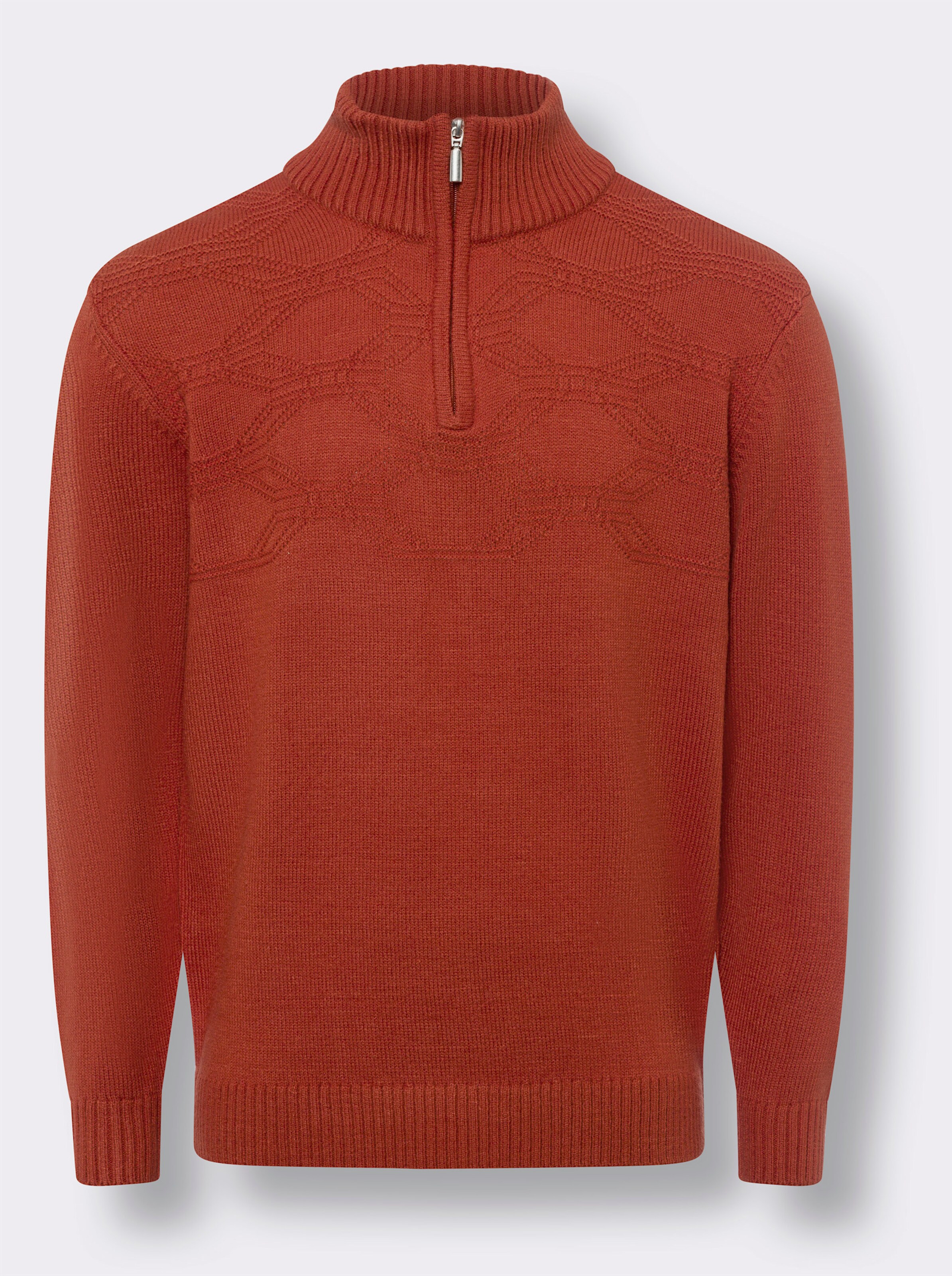 Stehkragen-Pullover