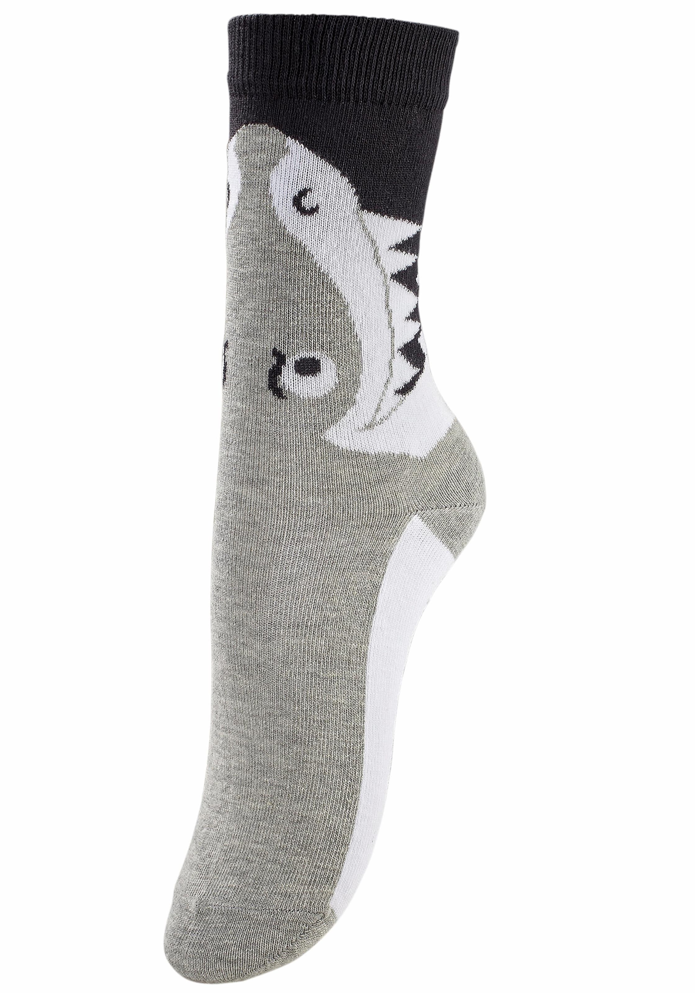 Socken Packung, 5 Paar tlg. mit Tiermotiven