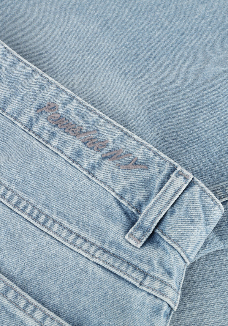 lichtblauwe penn & ink straight leg jeans trousers s25z734