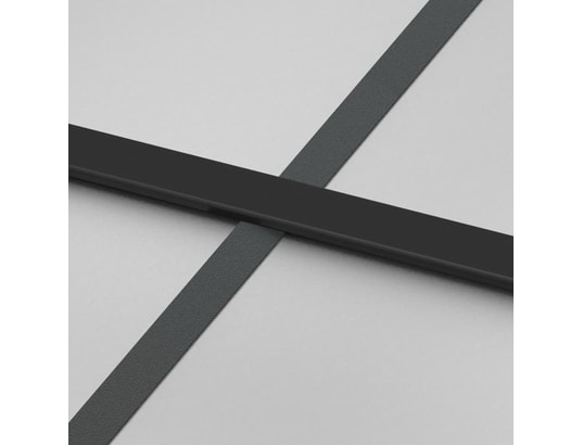 VIDAXL - Porte verre Porte coulissante noir 76x205 cm verre trempé aluminium