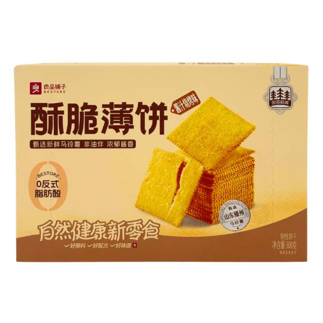 Bestore Crispy Crackers BBQ Smaak 300g