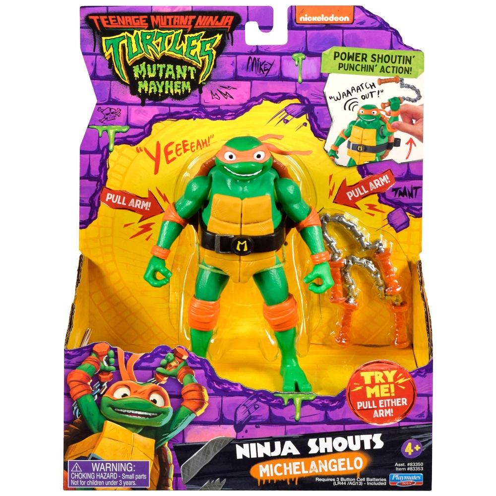 Teenage Mutant Ninja Turtles: Mutant Mayhem - Ninja Shouts Figur Michelangelo