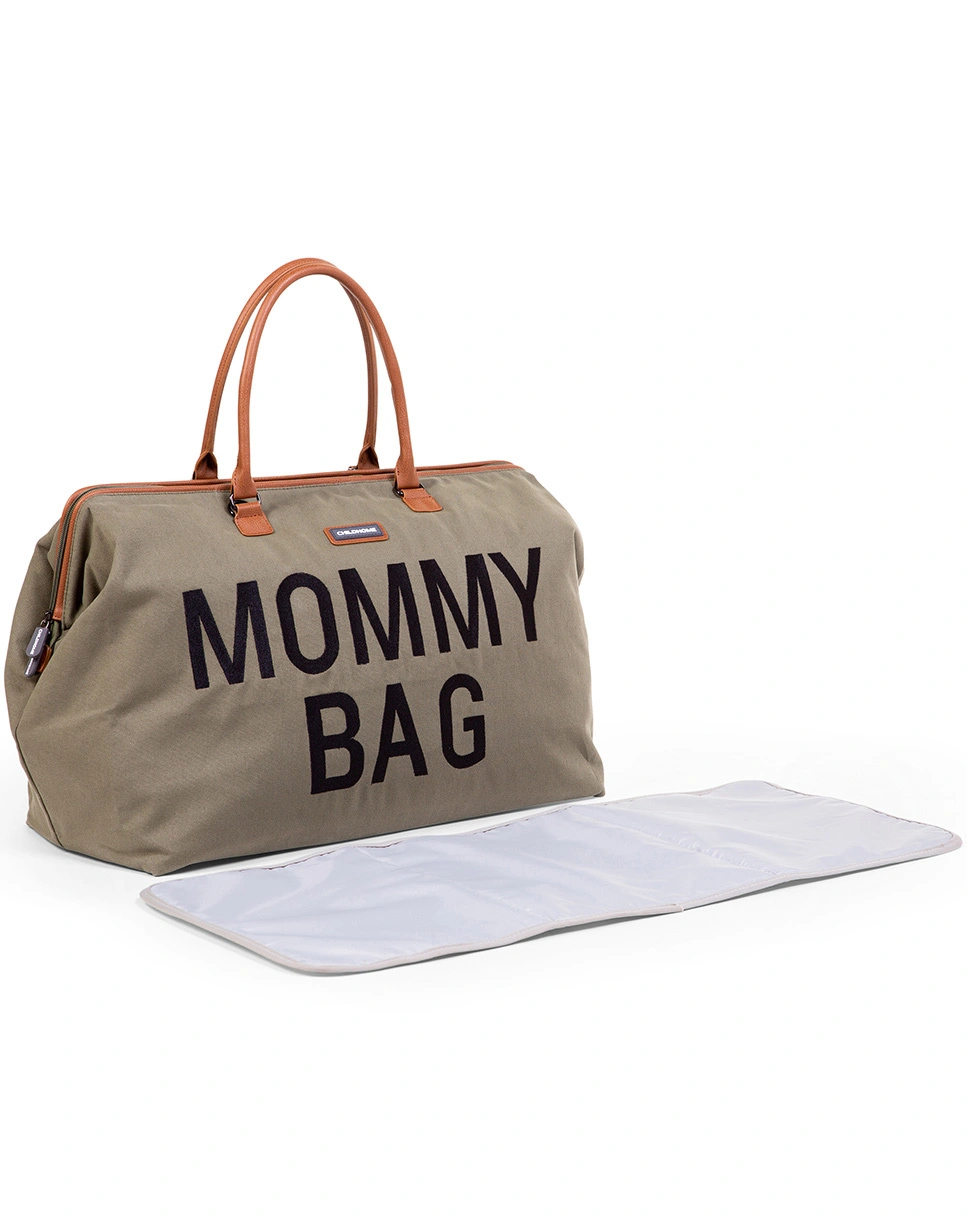 Wickeltasche MOMMY BAG CANVAS (55x30x40) in khaki