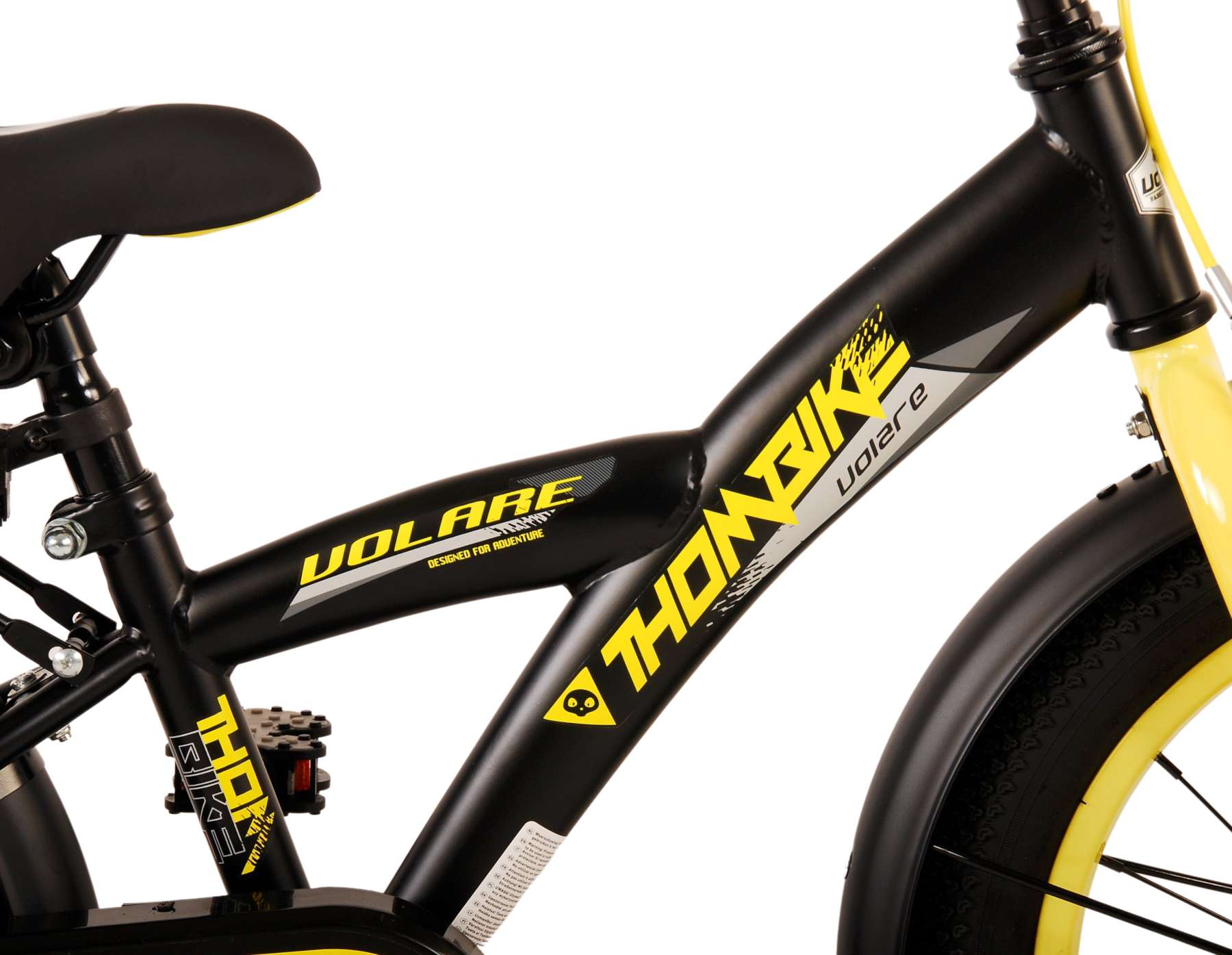 Kinderfahrrad Thombike für Jungen 16 Zoll Kinderrad in Schwarz Gelb