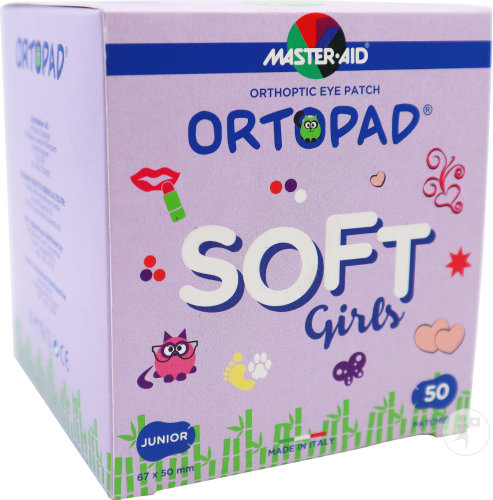 Ortopad Soft Girls Junior Caches Oculaires 67x50mm Pièces 50 (72231)