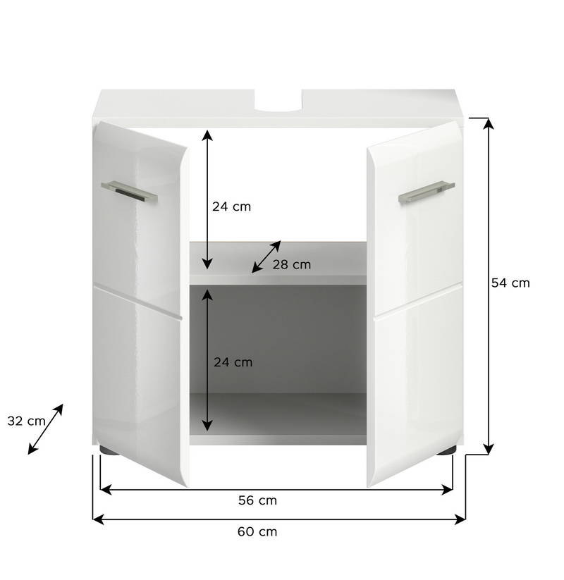 MID.YOU Waschbeckenunterschrank ICE