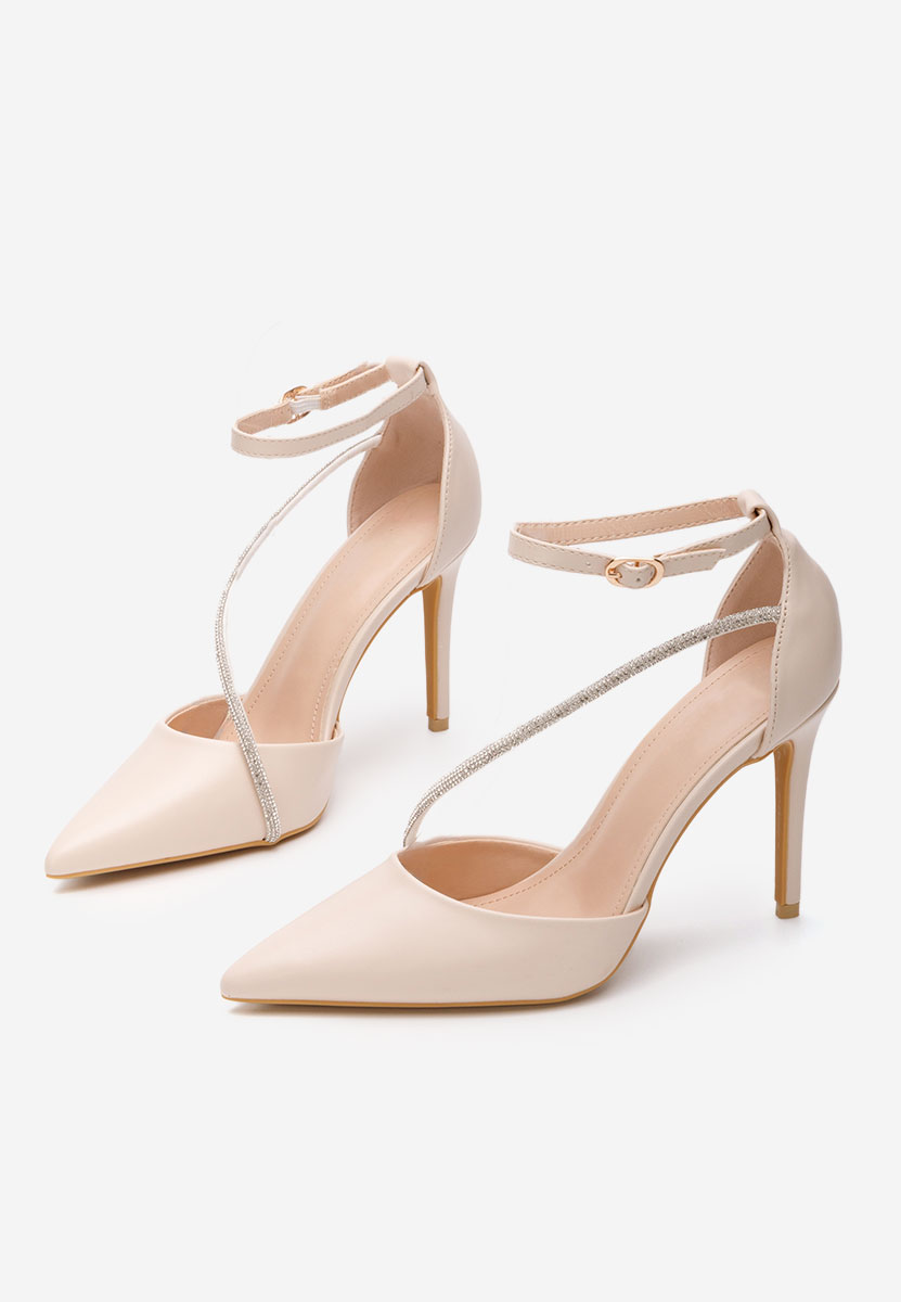 Chaussures stiletto élégantes beige Honeya