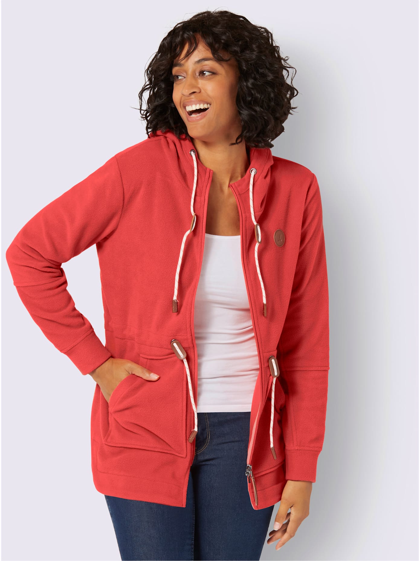 Veste polaire toucher doux