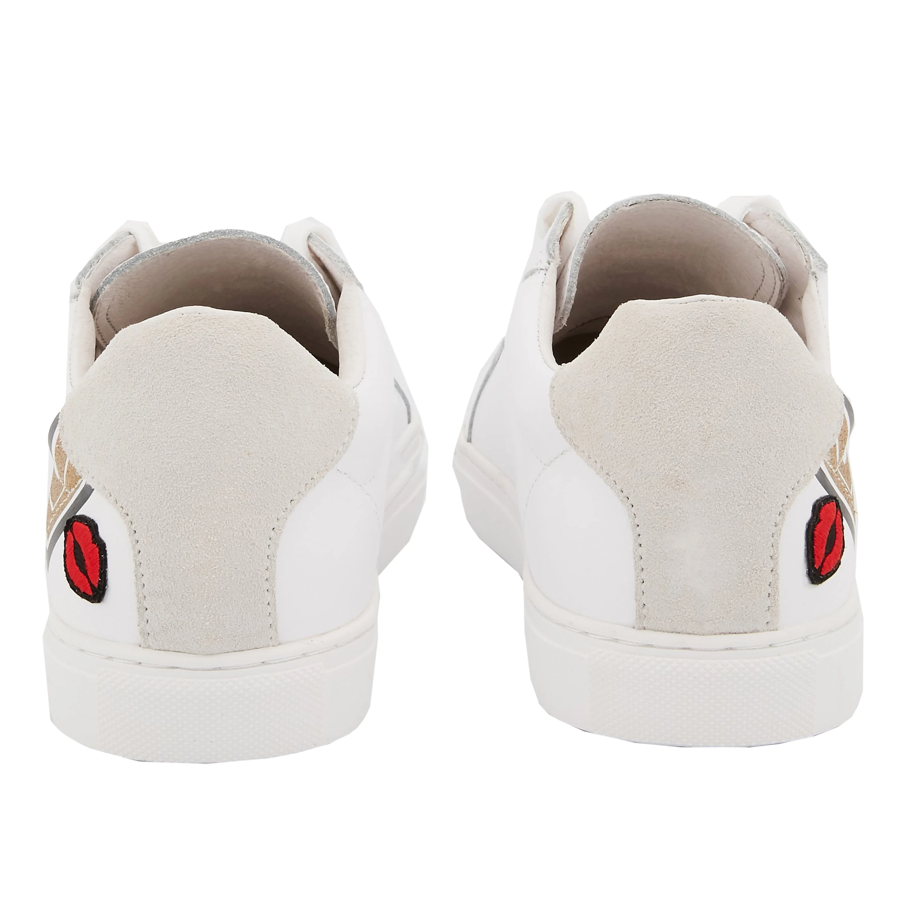 SIMONE RETRO AMOUR - Sneakers en cuir | Blanc