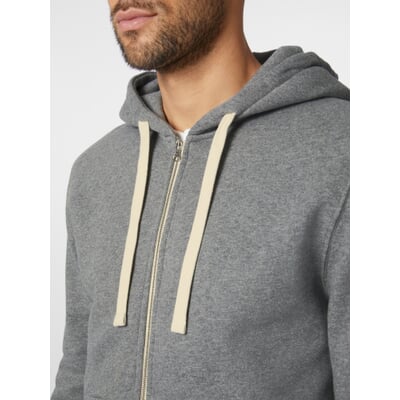 Herren-Hoodiejacke, Graumelange