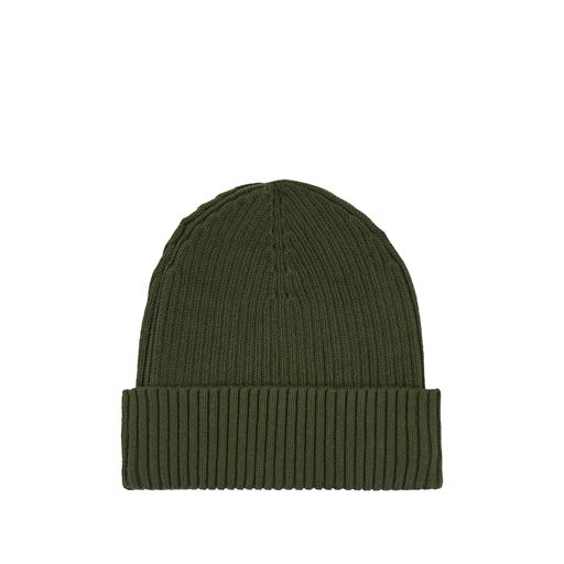 Calvin Klein Classic Rib Beanie, Dark Olive, One size