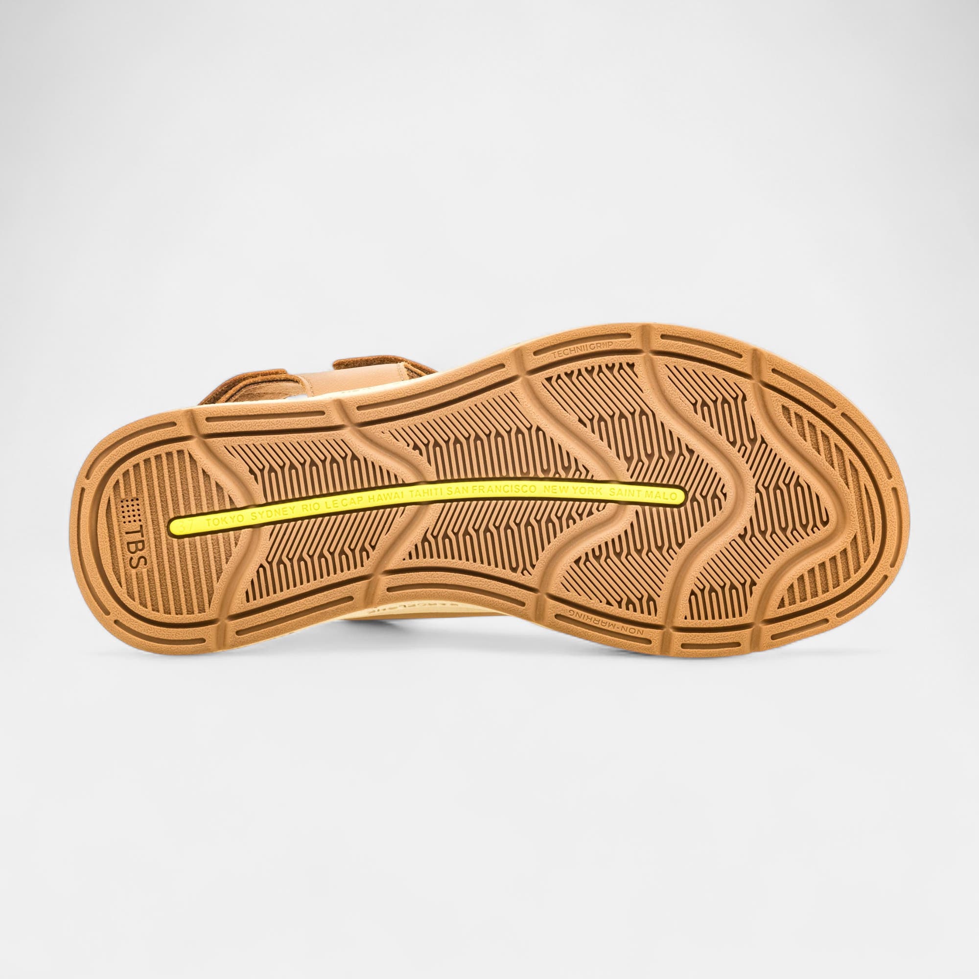 Sandales Femme en cuir camel