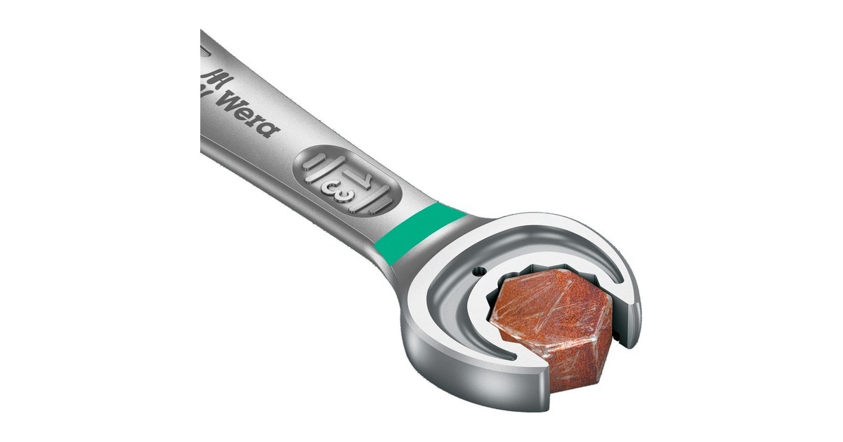 Wera9630 Magneetstrip 6000 Joker 1 steek-ringratelsleutelset moersleutel  (11‑delig)
