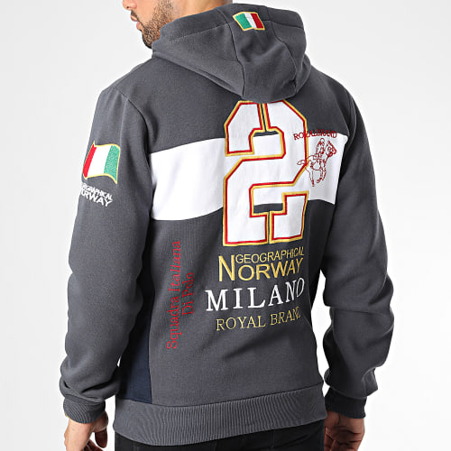 Sweat Zippé Capuche Filio Gris Anthracite