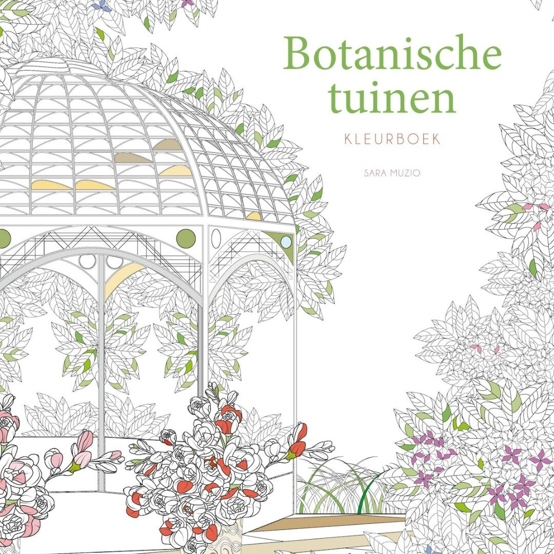 Uitgeverij rebo kleurboek botanische tuinen