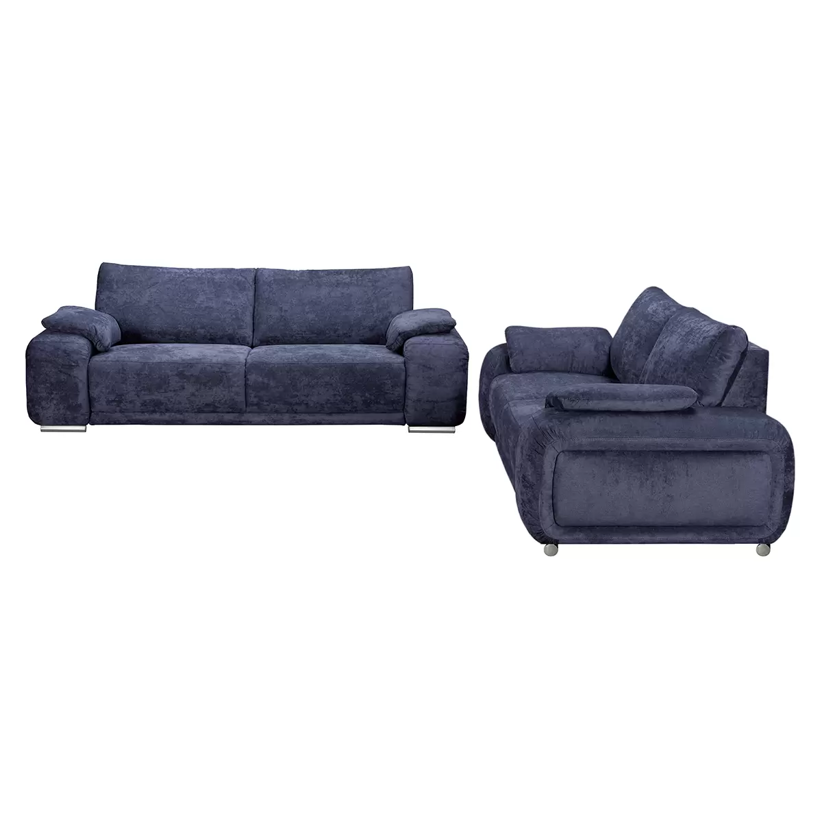 3er Sofa Parma Schwarz