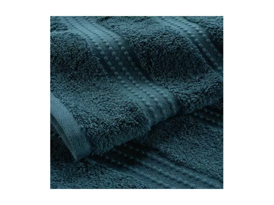 Drap de Bain 90 x 150 cm Excellence Bio Bleu Orage - Eponge Unie