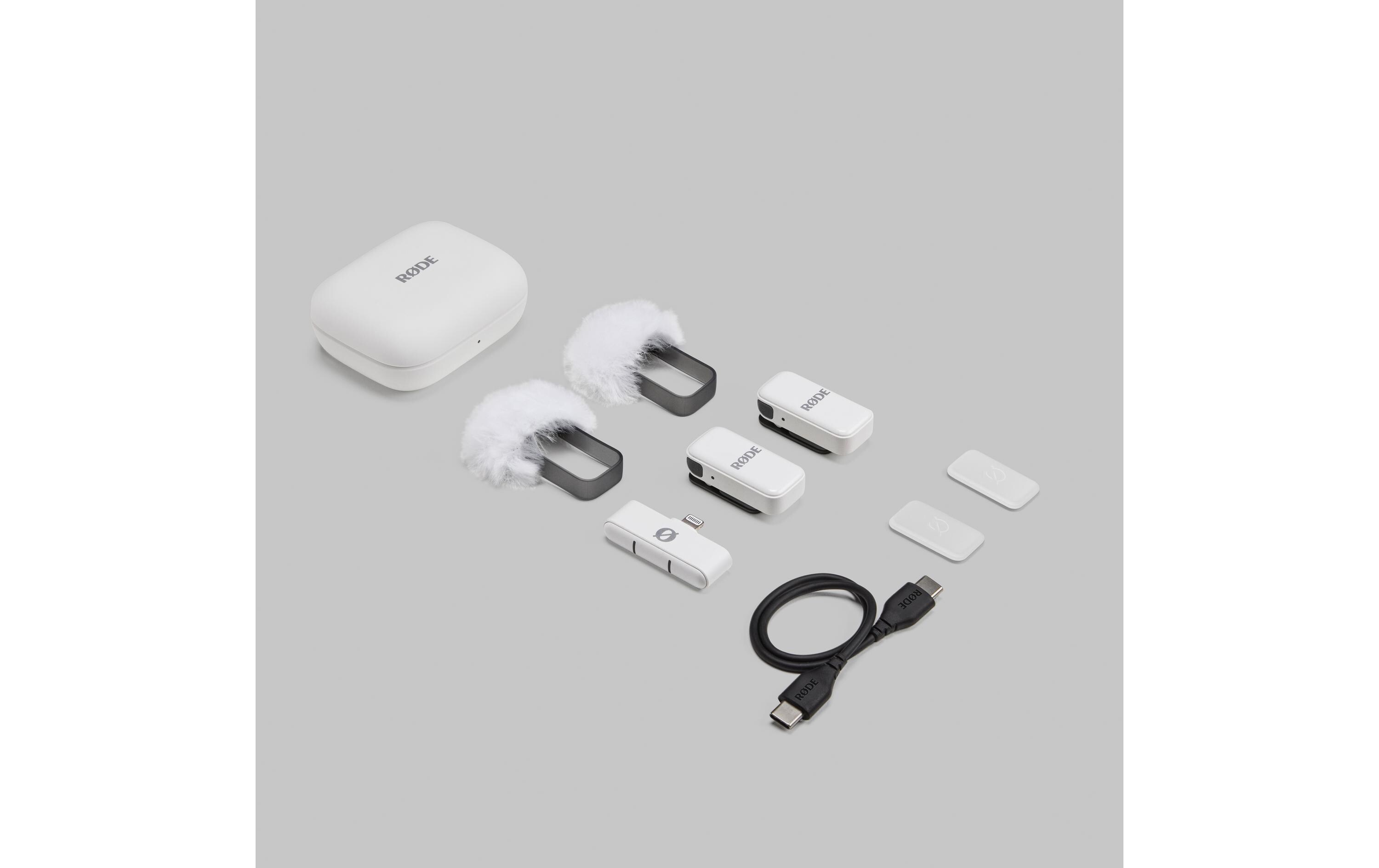 Mikrofon Wireless Micro Lightning WeissUltrakompaktes Drahtlosmikrofon