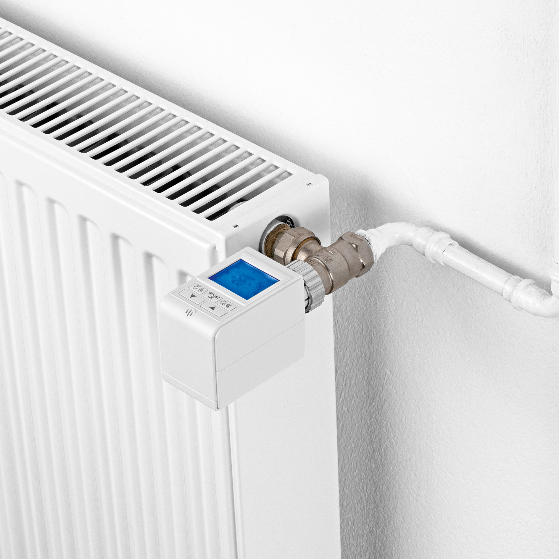 EASYMAXX Heizkörperthermostat - weiß - digital