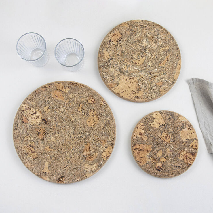 LIGA Natural Cork Rund Bordskåner - Small