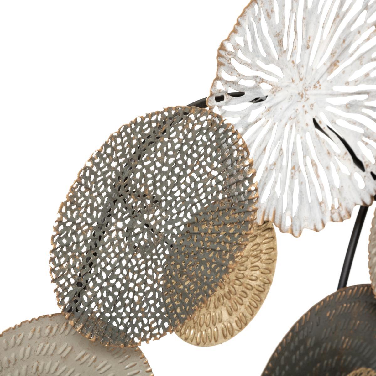 DECO MURALE METAL LEANA 80X80CM
