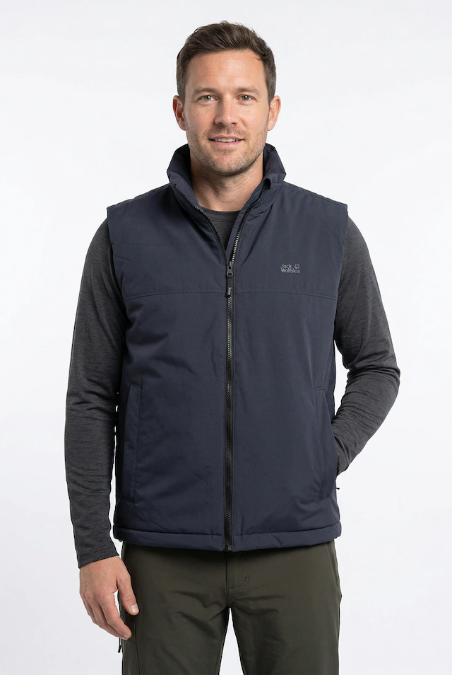 Jack Wolfskin Kurzweste »GLACIER SHIELD VEST M« für den Übergang