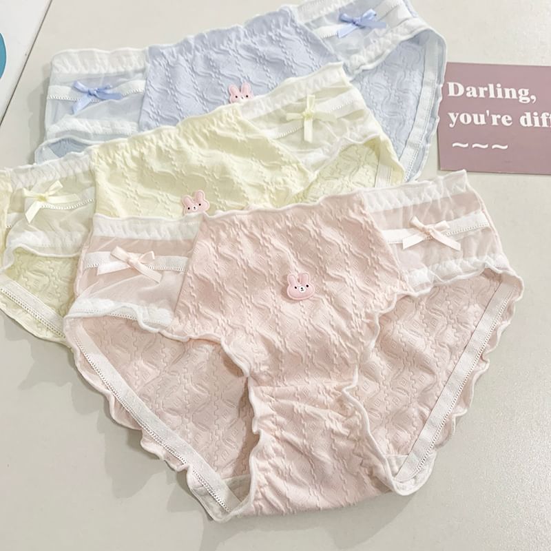 Nikiki - Konijn applique sla rand panty
