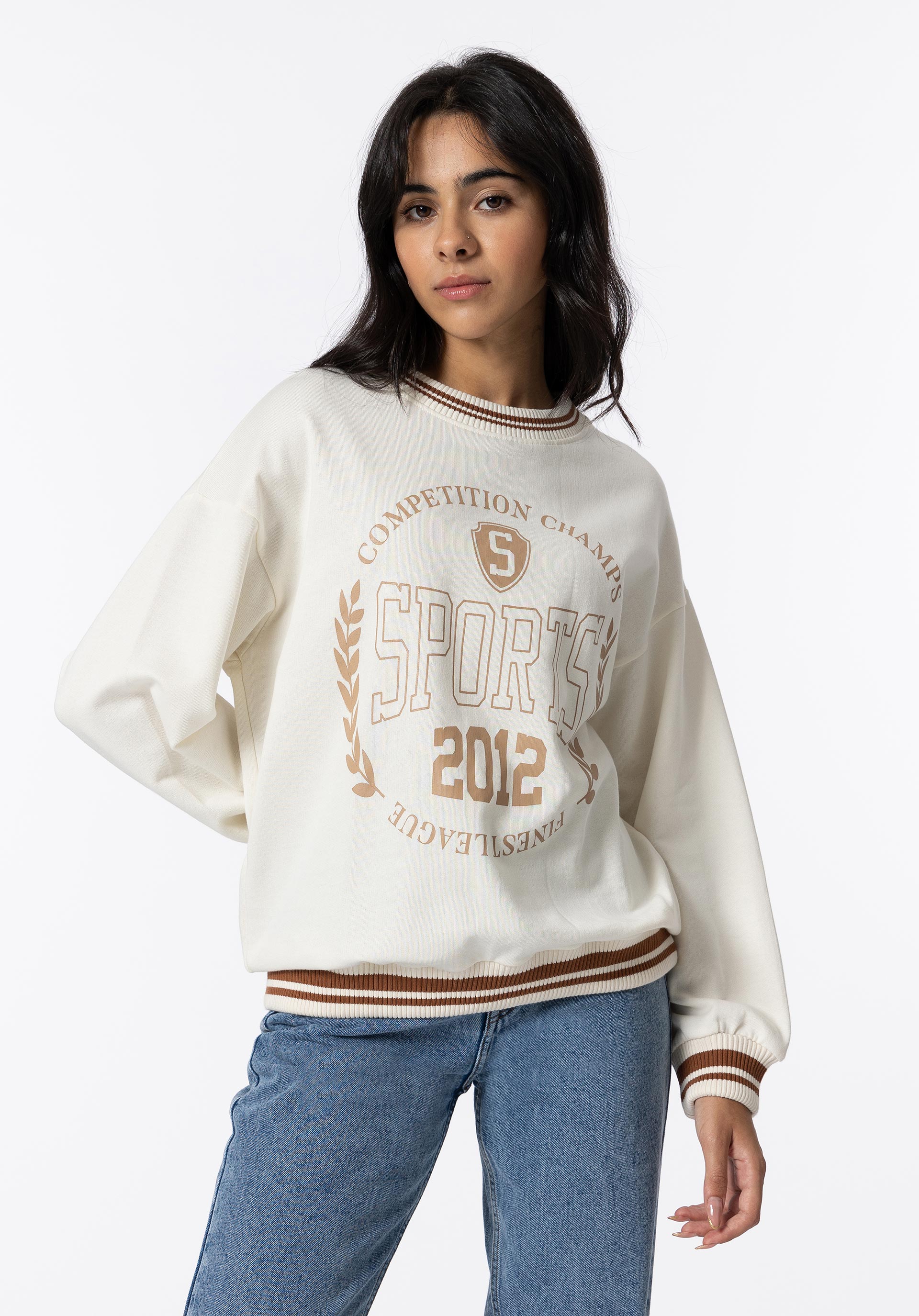 Sweatshirt com Estampado Frontal