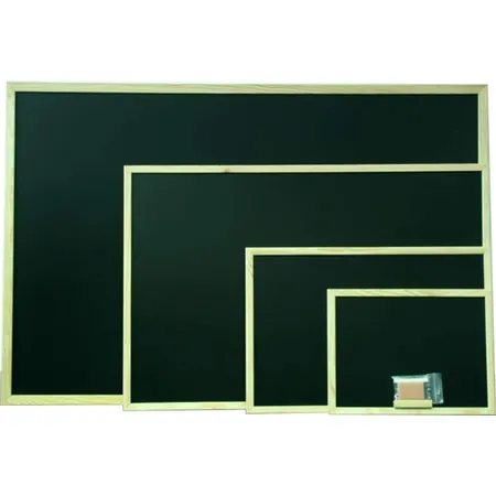 Rheita Magnet-Kreidetafel Schultafel 40x60cm schwarz mit Holzrahmen
