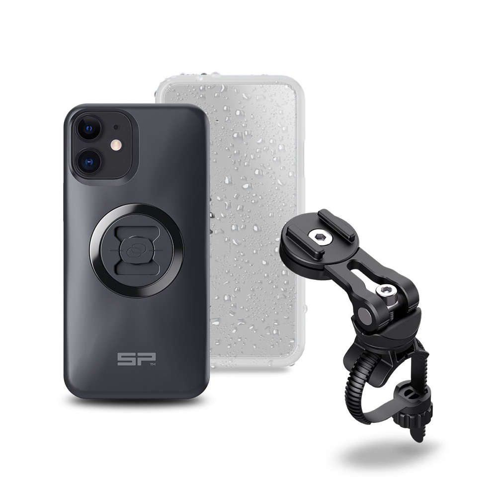 SP Connect Smartphone Bike Bundle II Stuurhouder Set iPhone 12 Mini Zwart