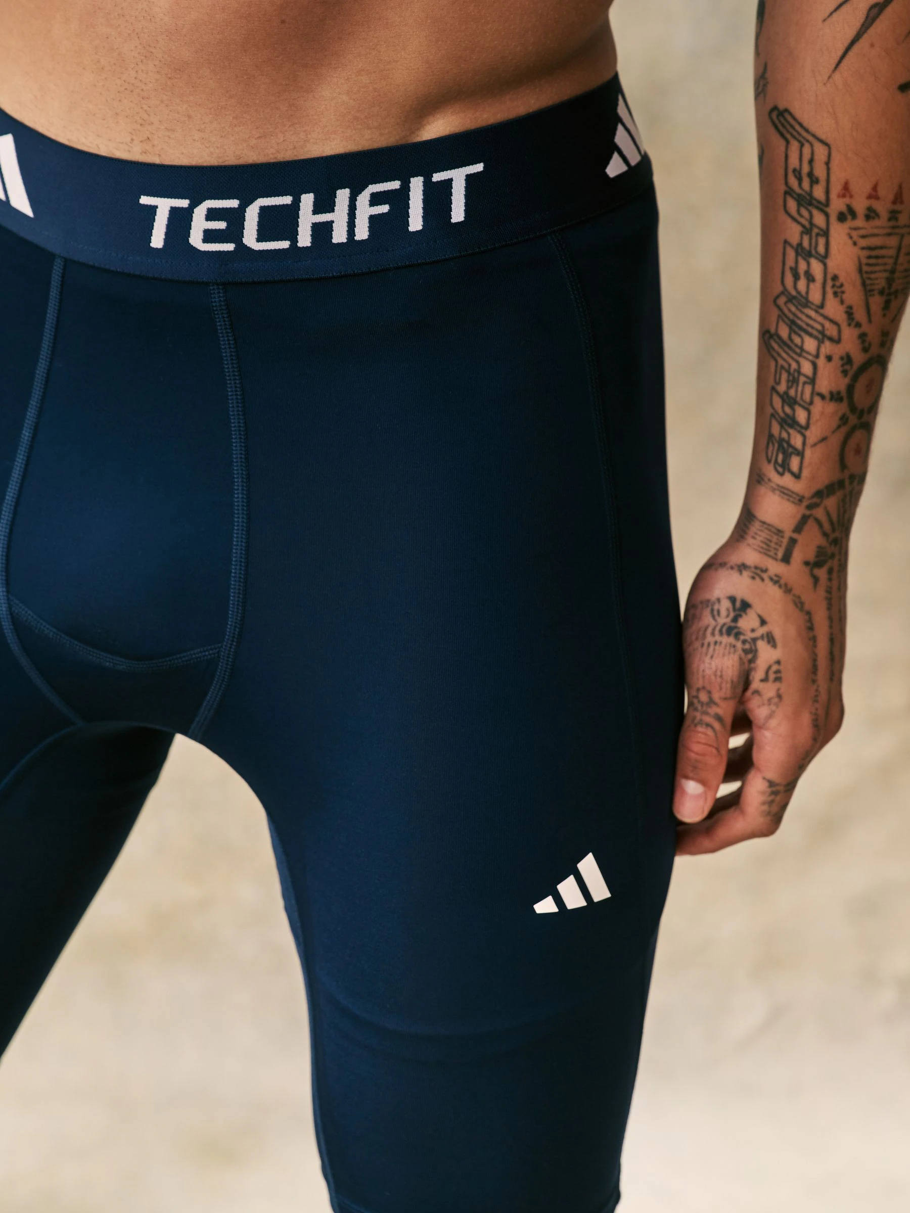 Blauw - adidas adidas techfit aeroready baselayer shorts