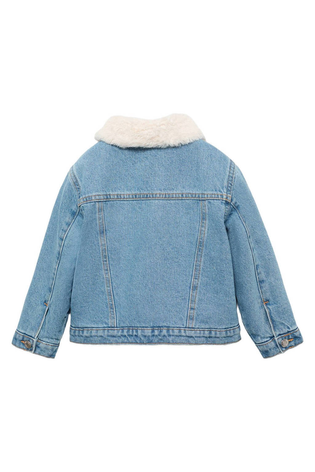 Mango Kids denim spijkerjas light blue denim