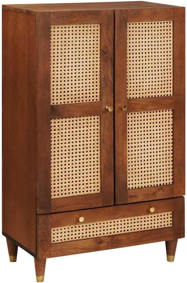 vidaXL Medienlagerung Schränke & Regale Braun 60 x 33.5 x 100 cm, Stylische Kanter-Sideboard, rechteckige Aufbewahrung für das Wohnzimmer, vielseitiger Dekoschrank