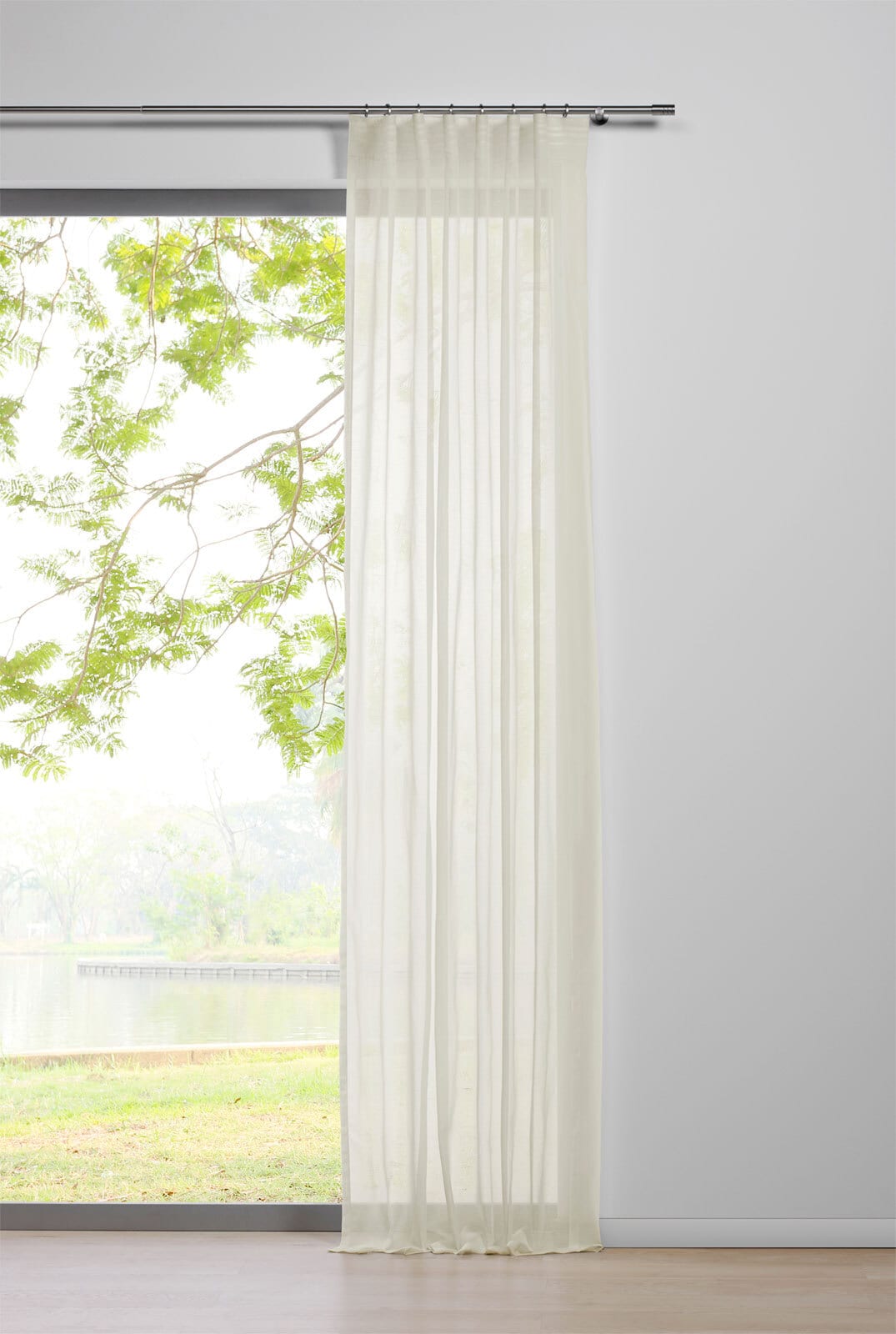 my deco Schlaufenvorhang PURE 135 x 300 cm ecru