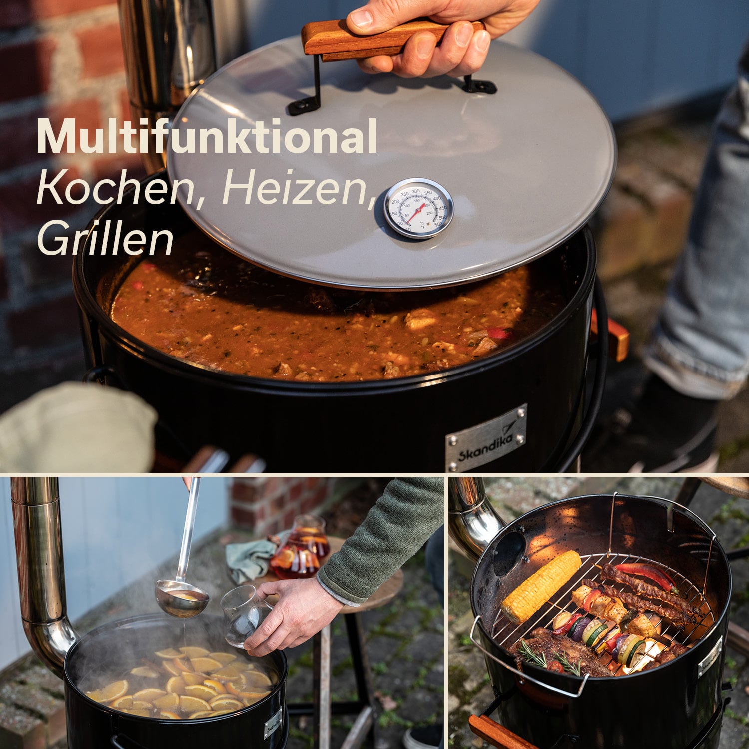 Skandika Goulash Kanon 14 liter kolenbarbecue