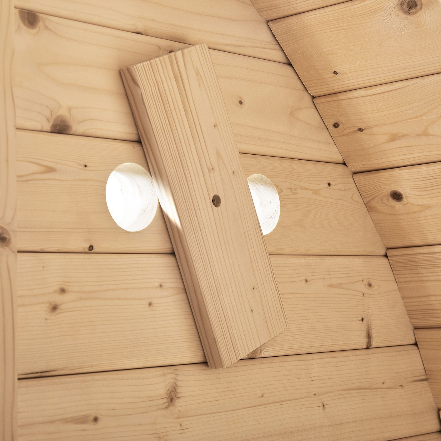 Artsauna Fasssauna Spitzbergen 180 - 4 Personen, 6 kW Ofen, Zubehör - Fichtenholz Sauna