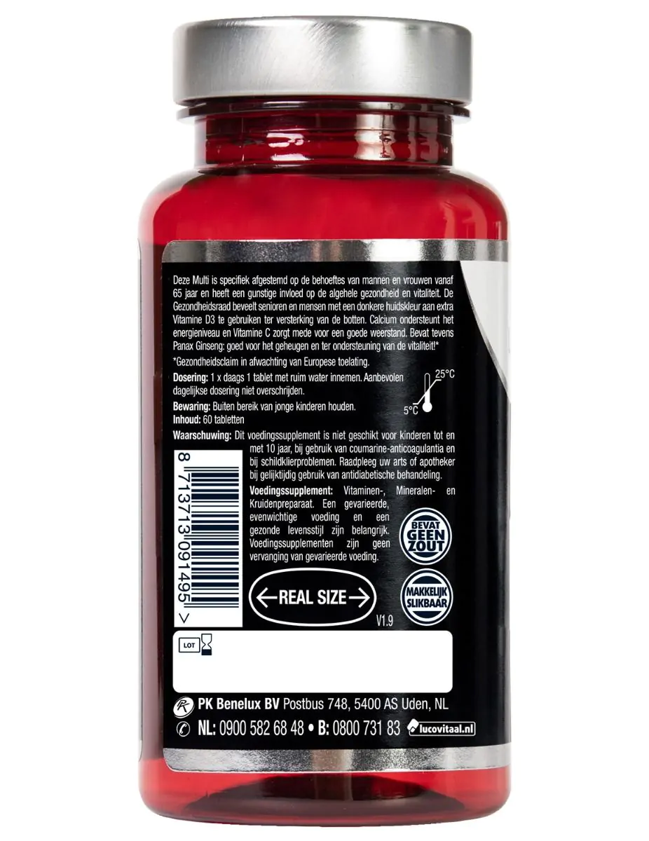 Multi A-Z 65+ tabletten