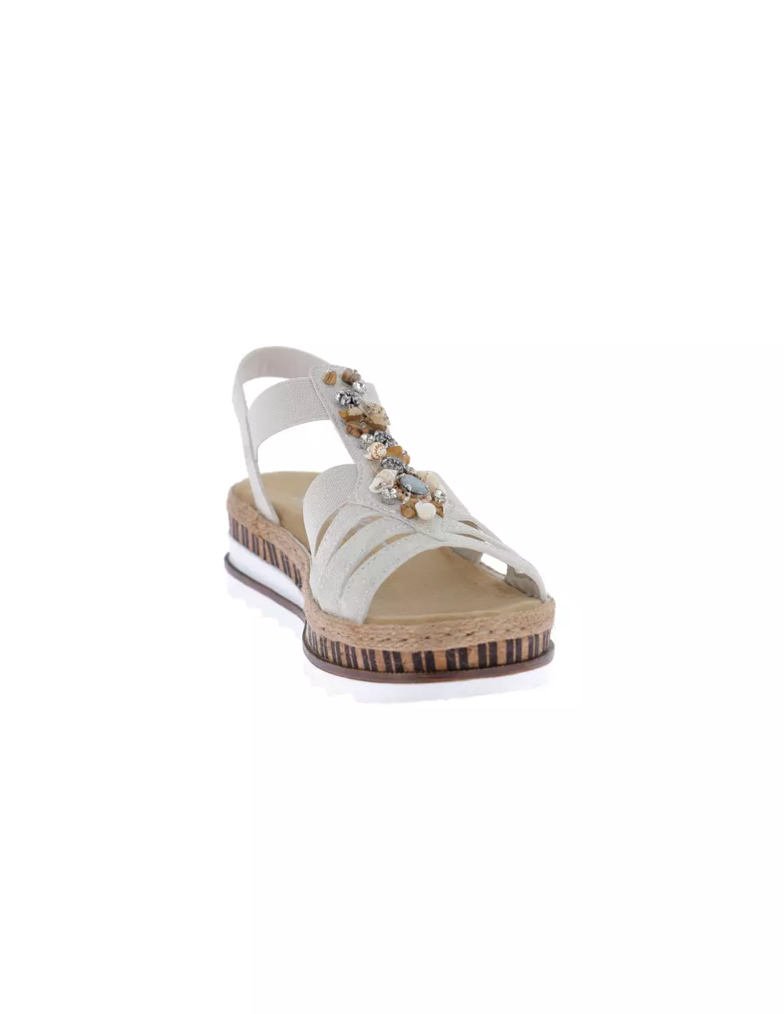 RIEKER V7949-90 - Sandales & nu-pieds Beigegold