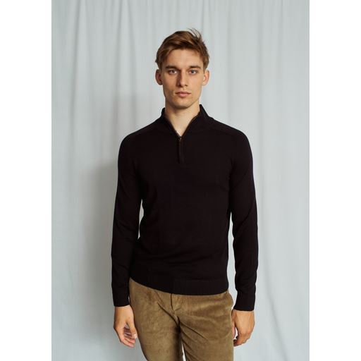 Bruun & Stengade Pelle Striktrøje, Black, L