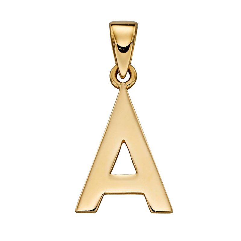 Collier lettre A en or 375/1000