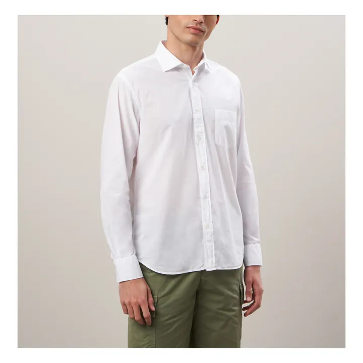 Hartford Chemise Paul Pat Coton | Blanc