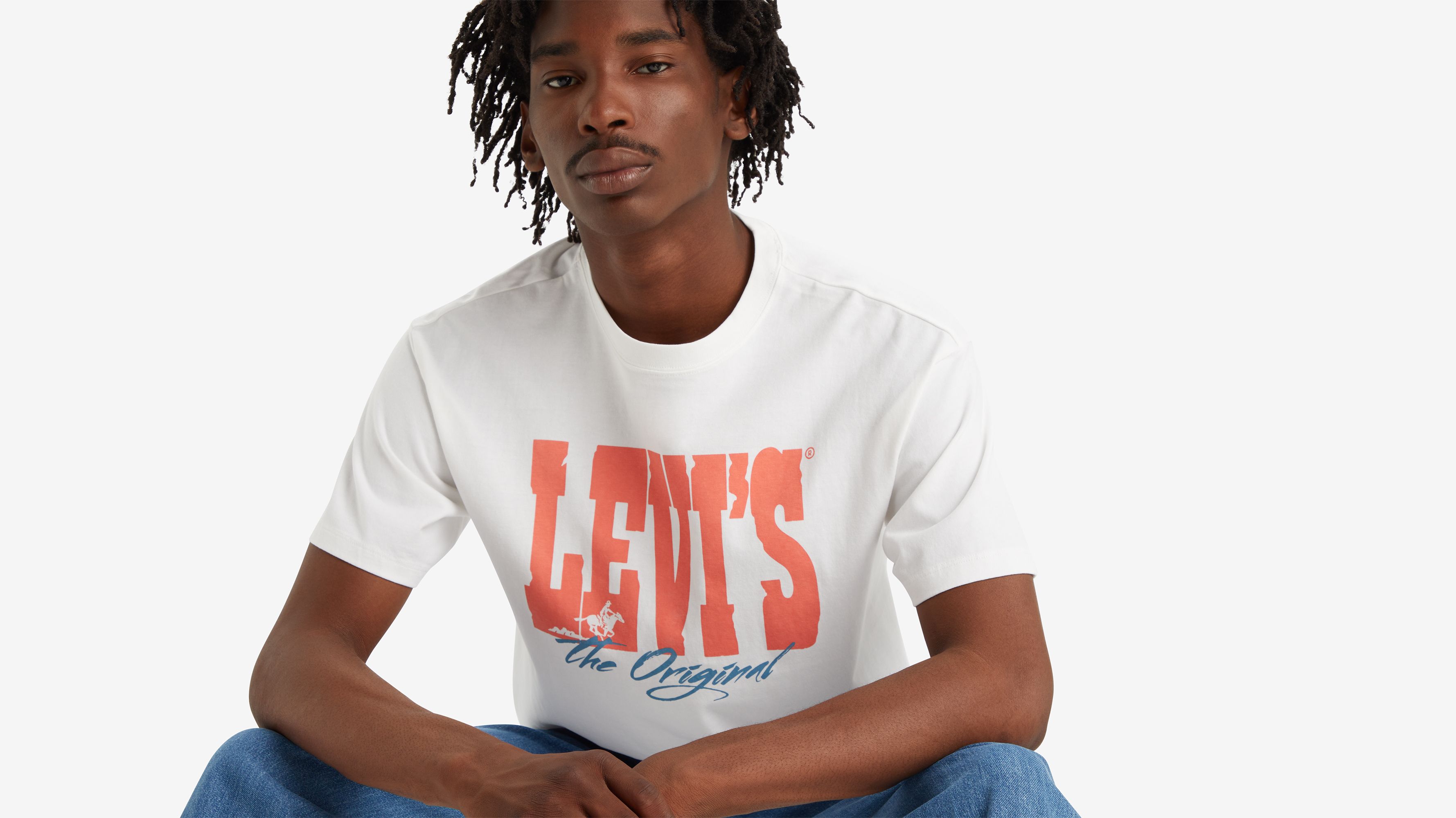 T-shirt graphique vintage - Levi Archival White+ - Blanc
