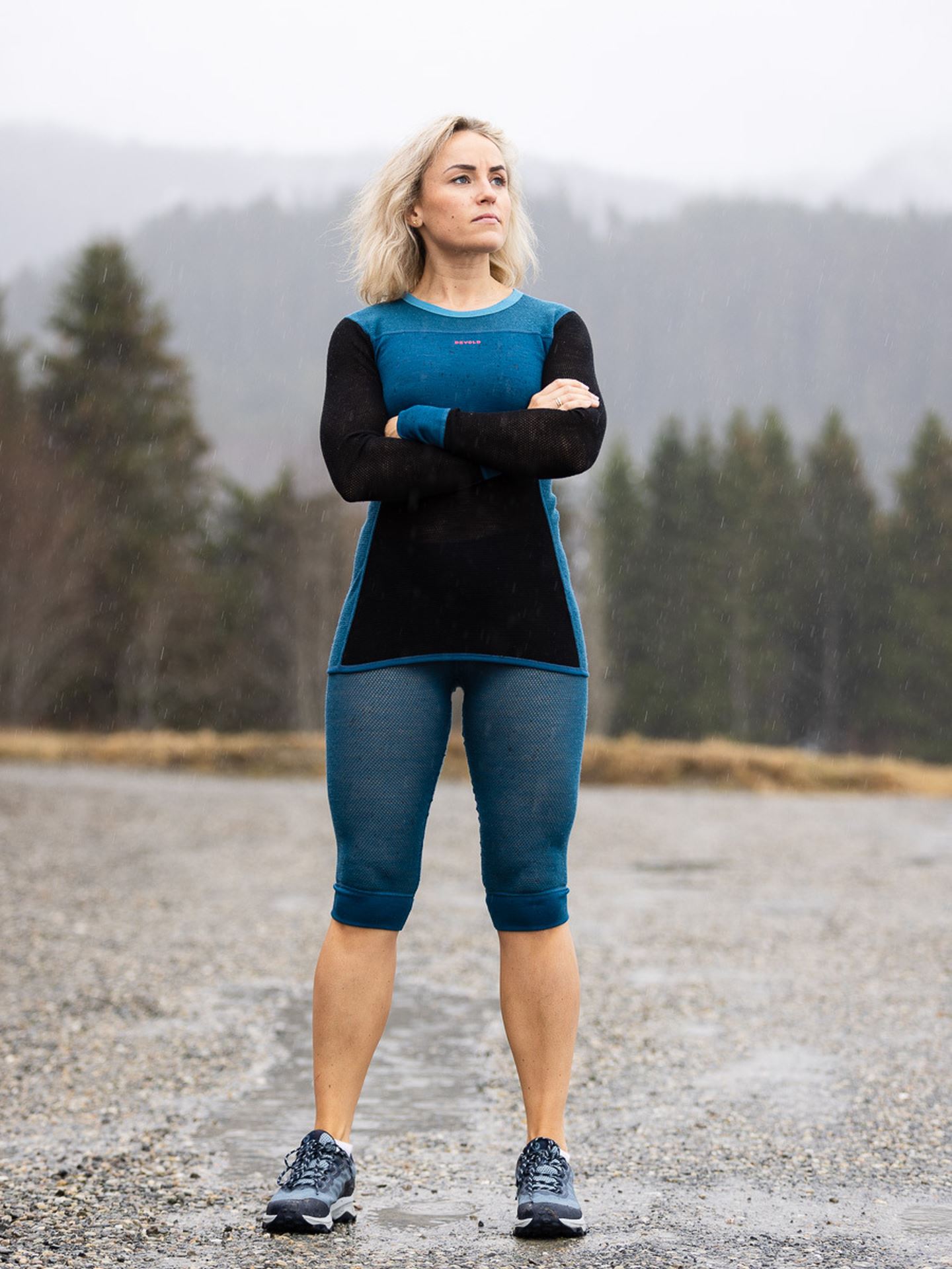 Wool Mesh 190 3/4 Longs Woman