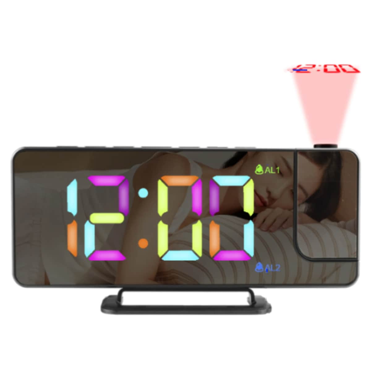 LED projeksjon vekkerklokke